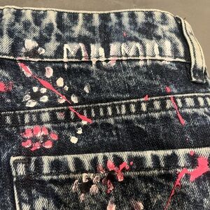Miu Miu Splatter paint Denim Jeans